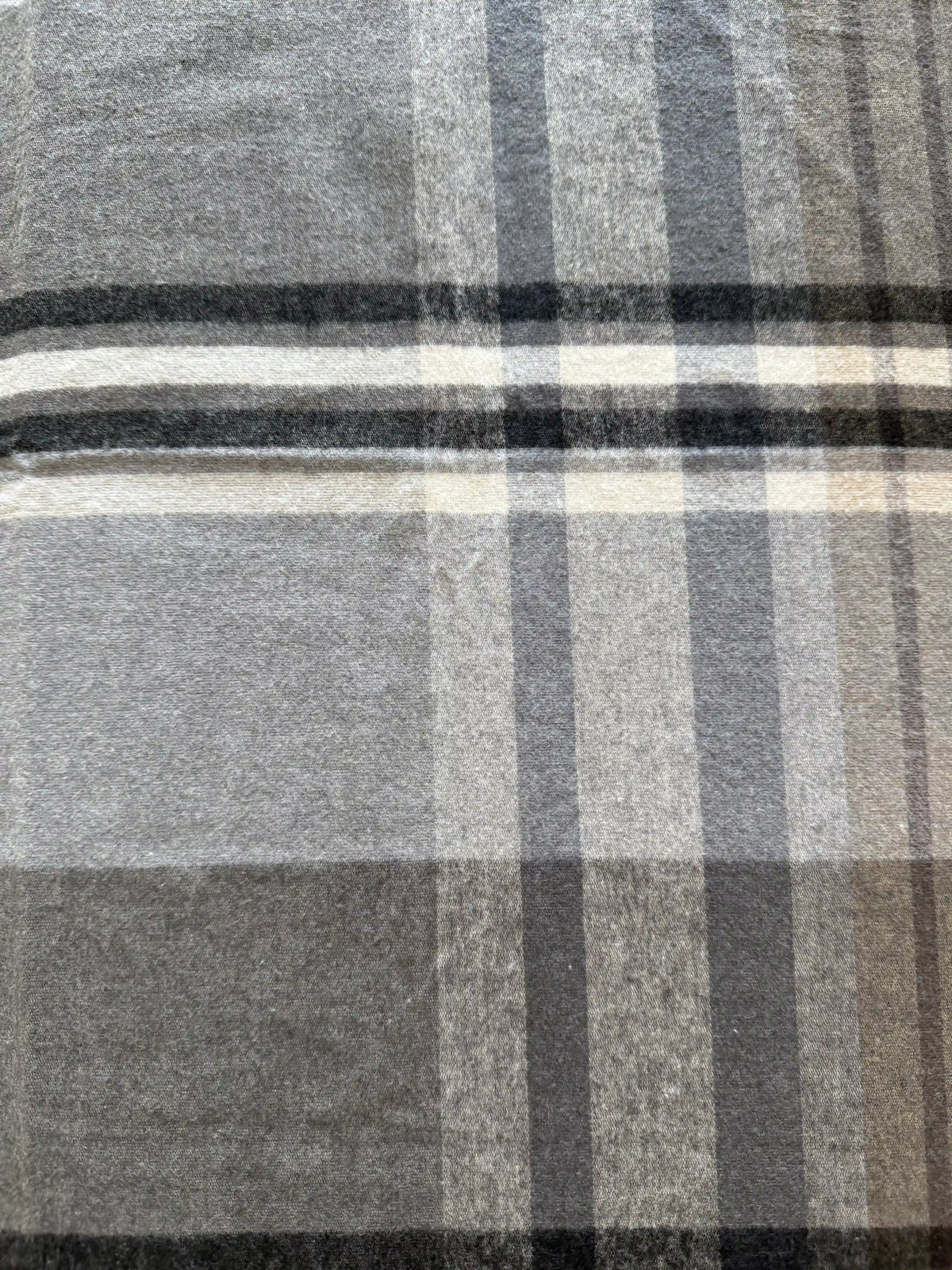 Copripiumino flanella tinta in filo Tartan parure