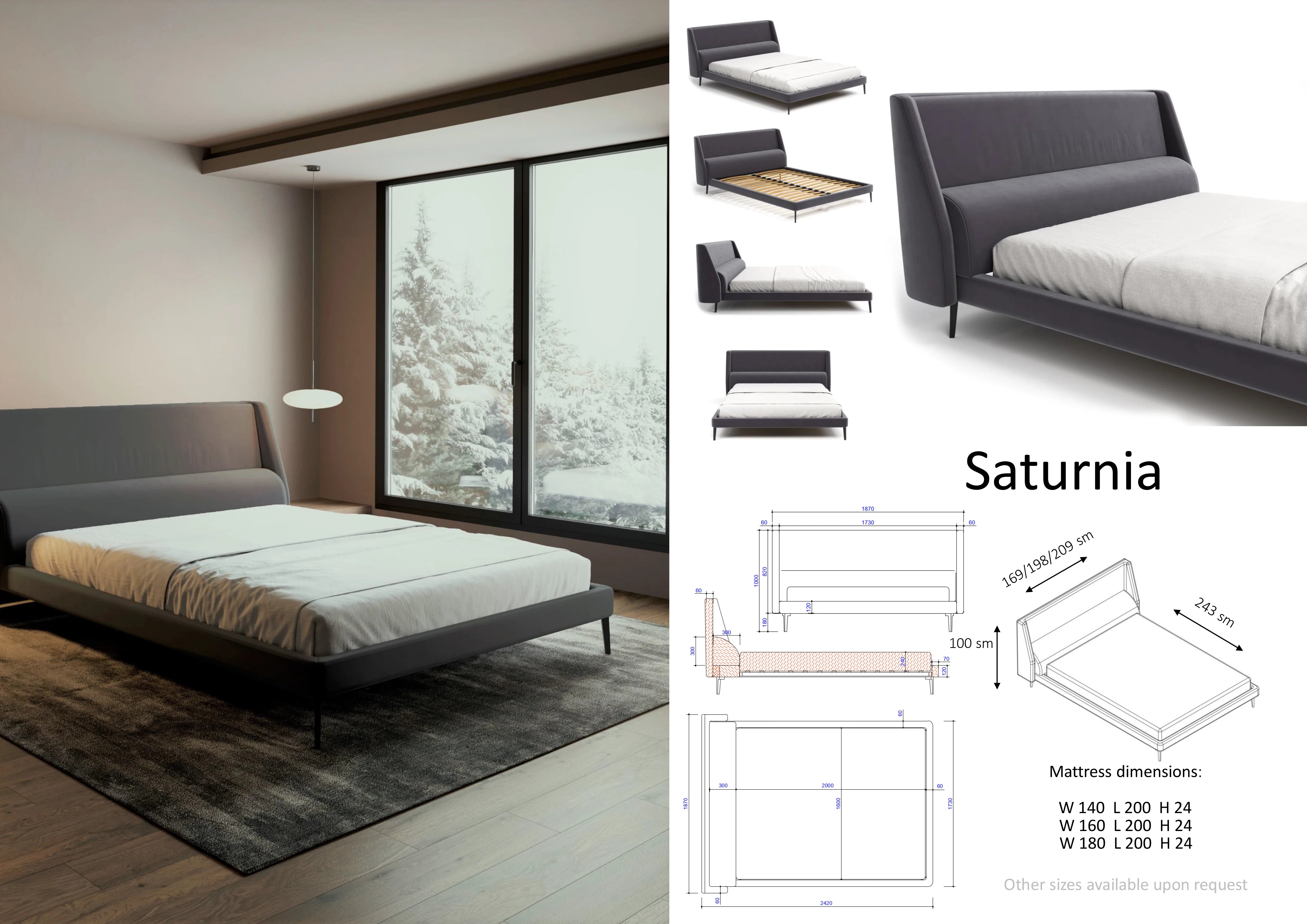 Saturnia Bed