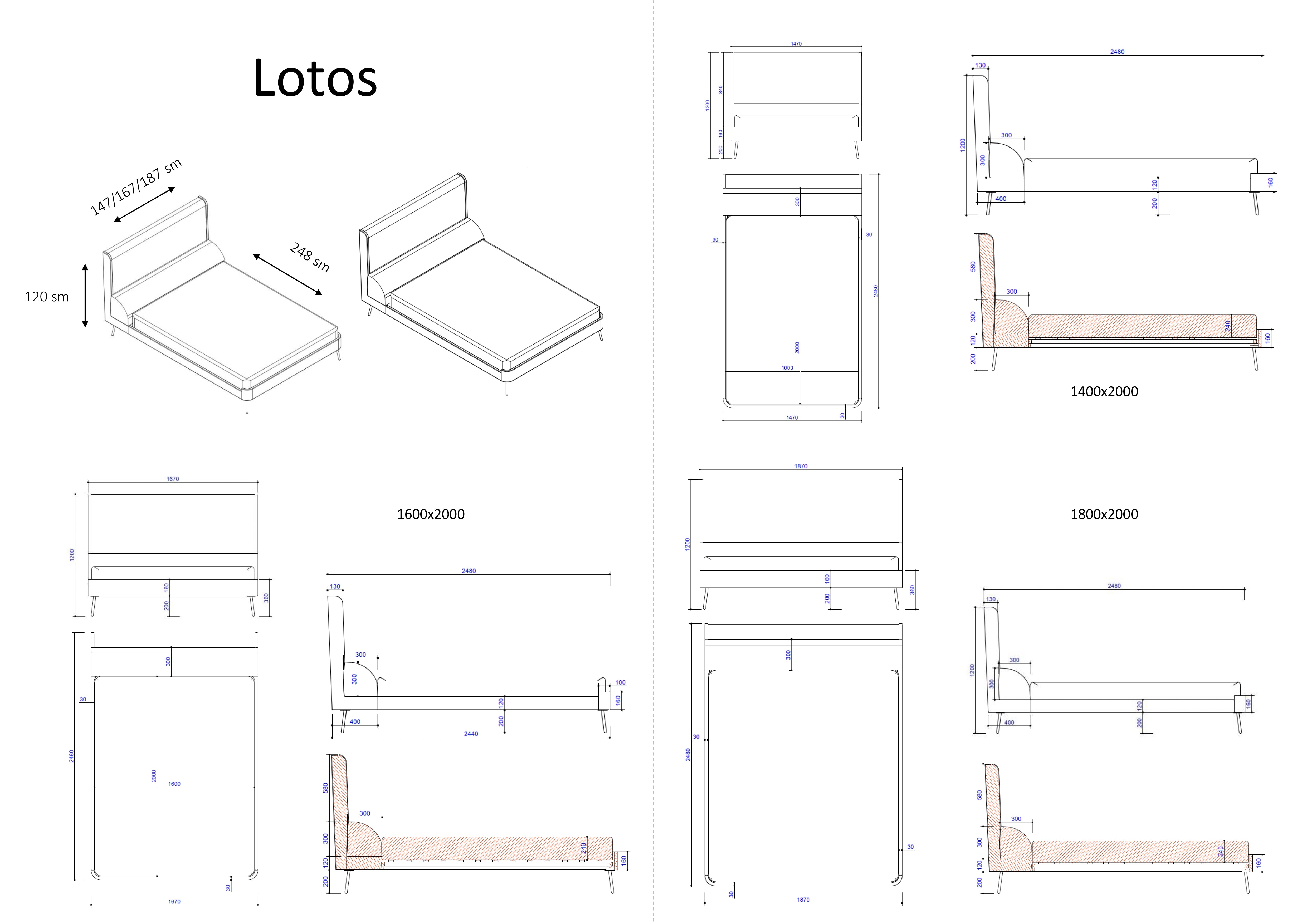 Lotos Bed