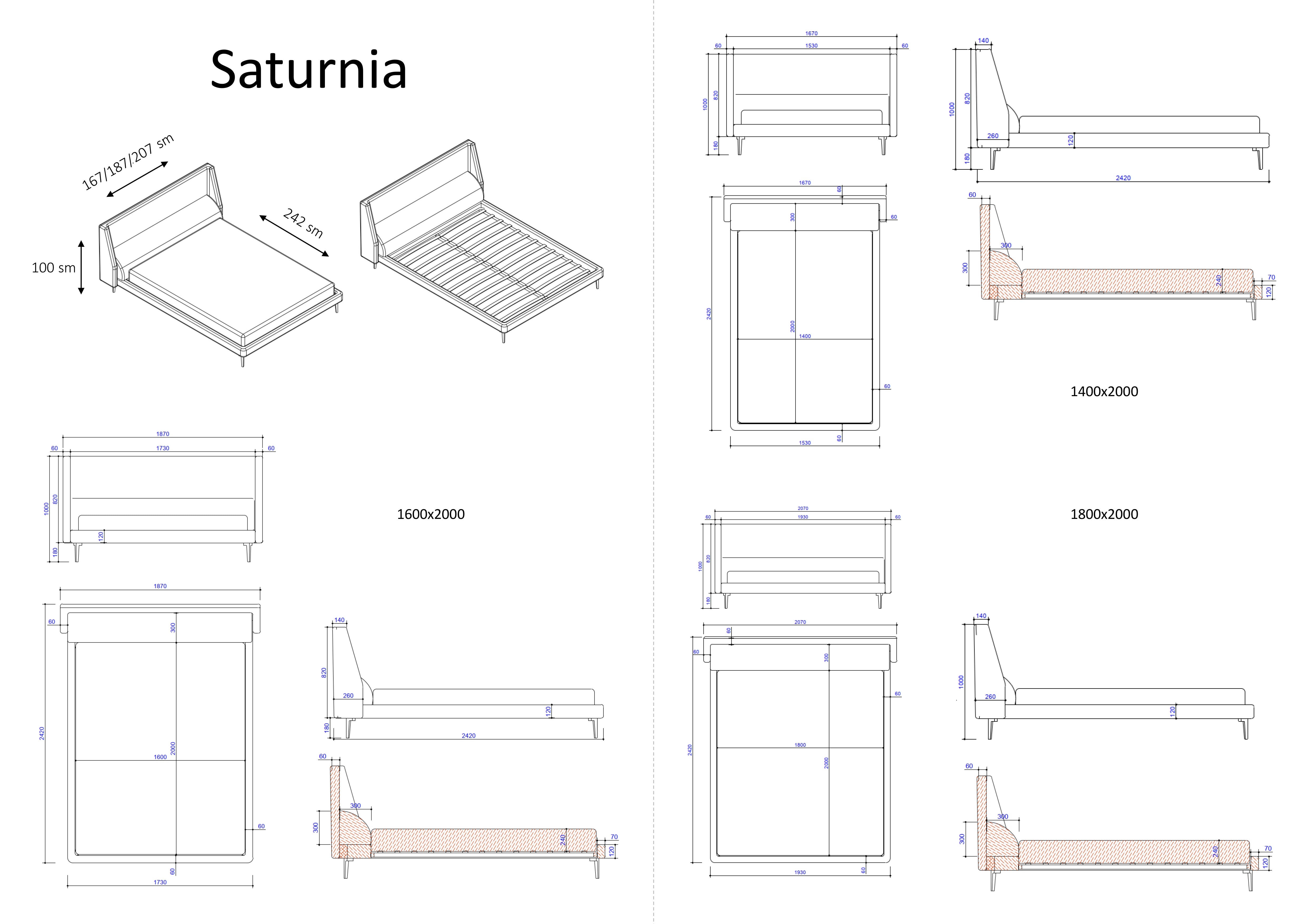 Saturnia Bed