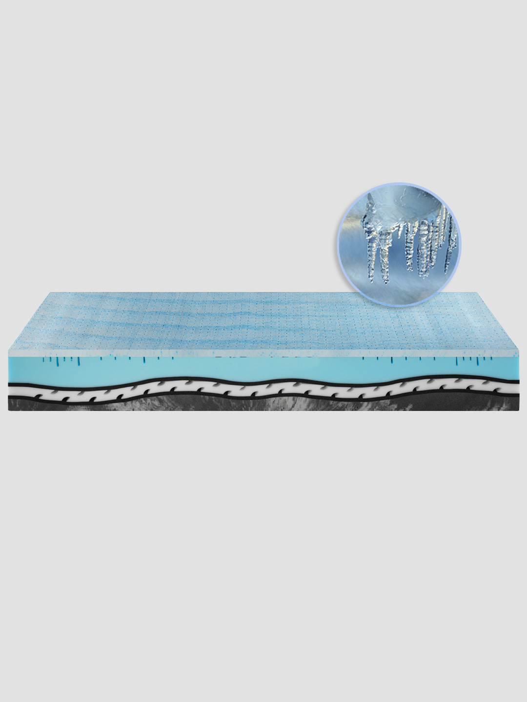 Carbon Gel Deluxe lastra interna lato ice