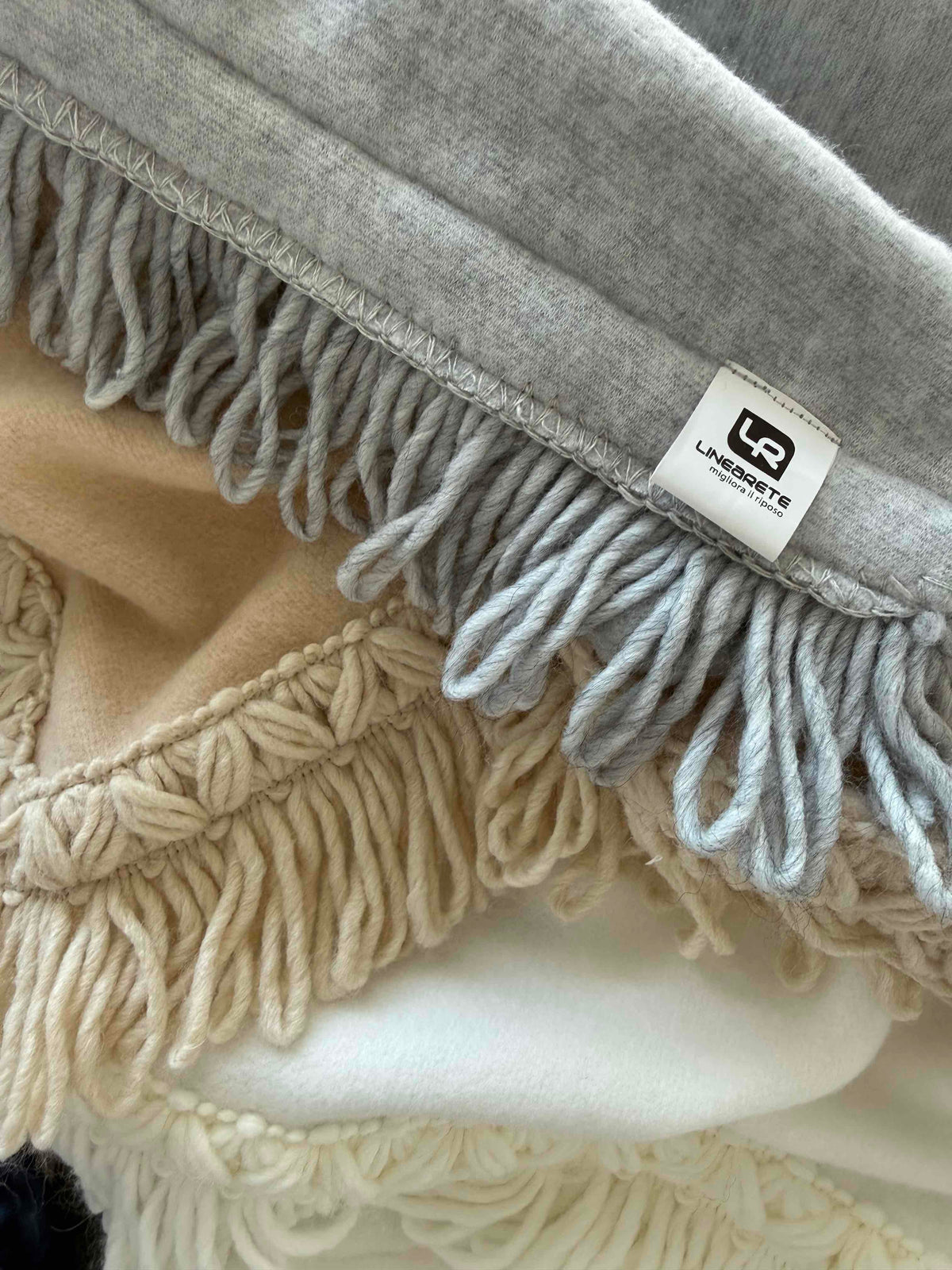 Plaid/coperta bamboo punto cavallo