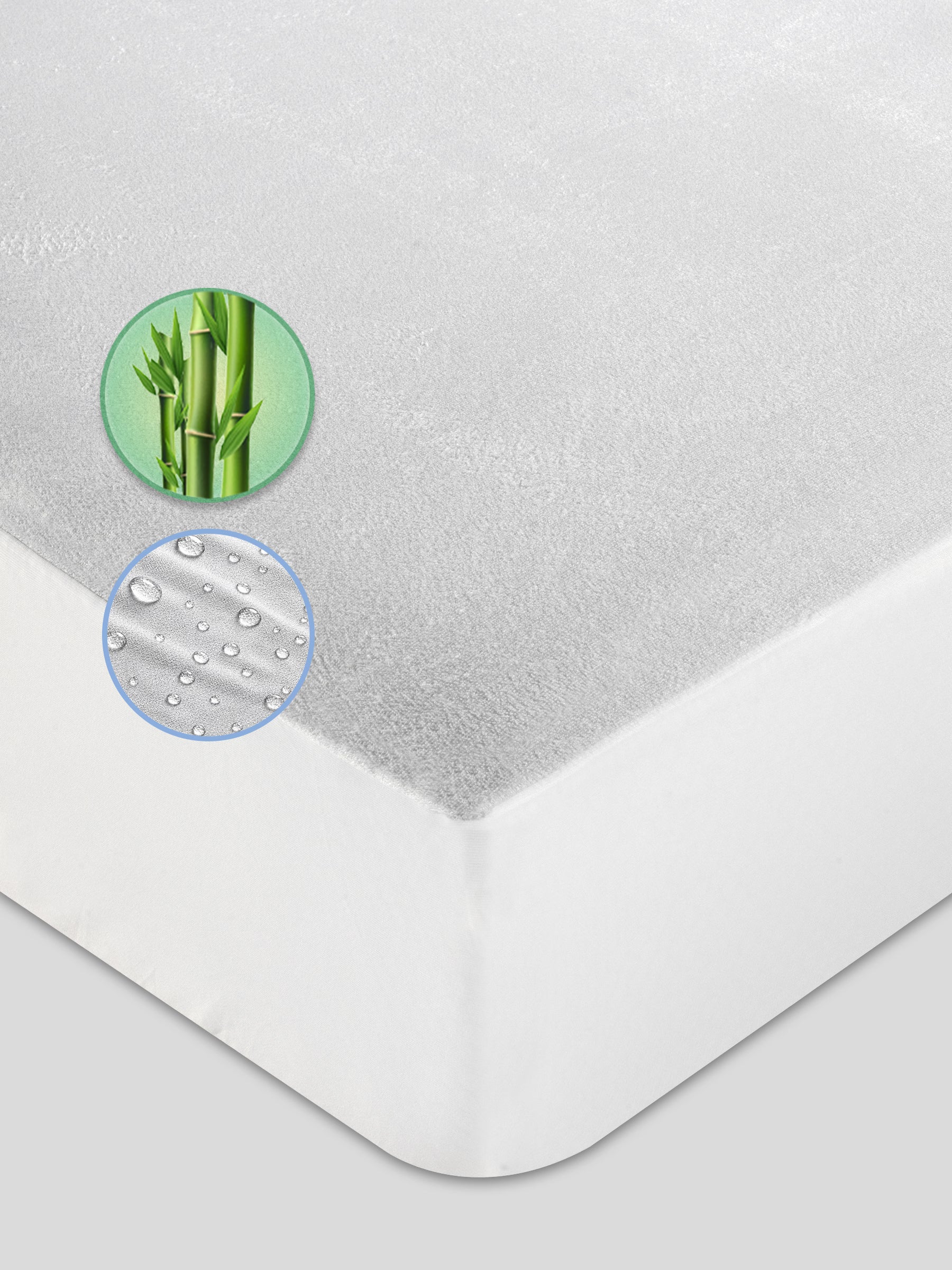 Coprimaterasso idrorepellente e traspirante antiacaro