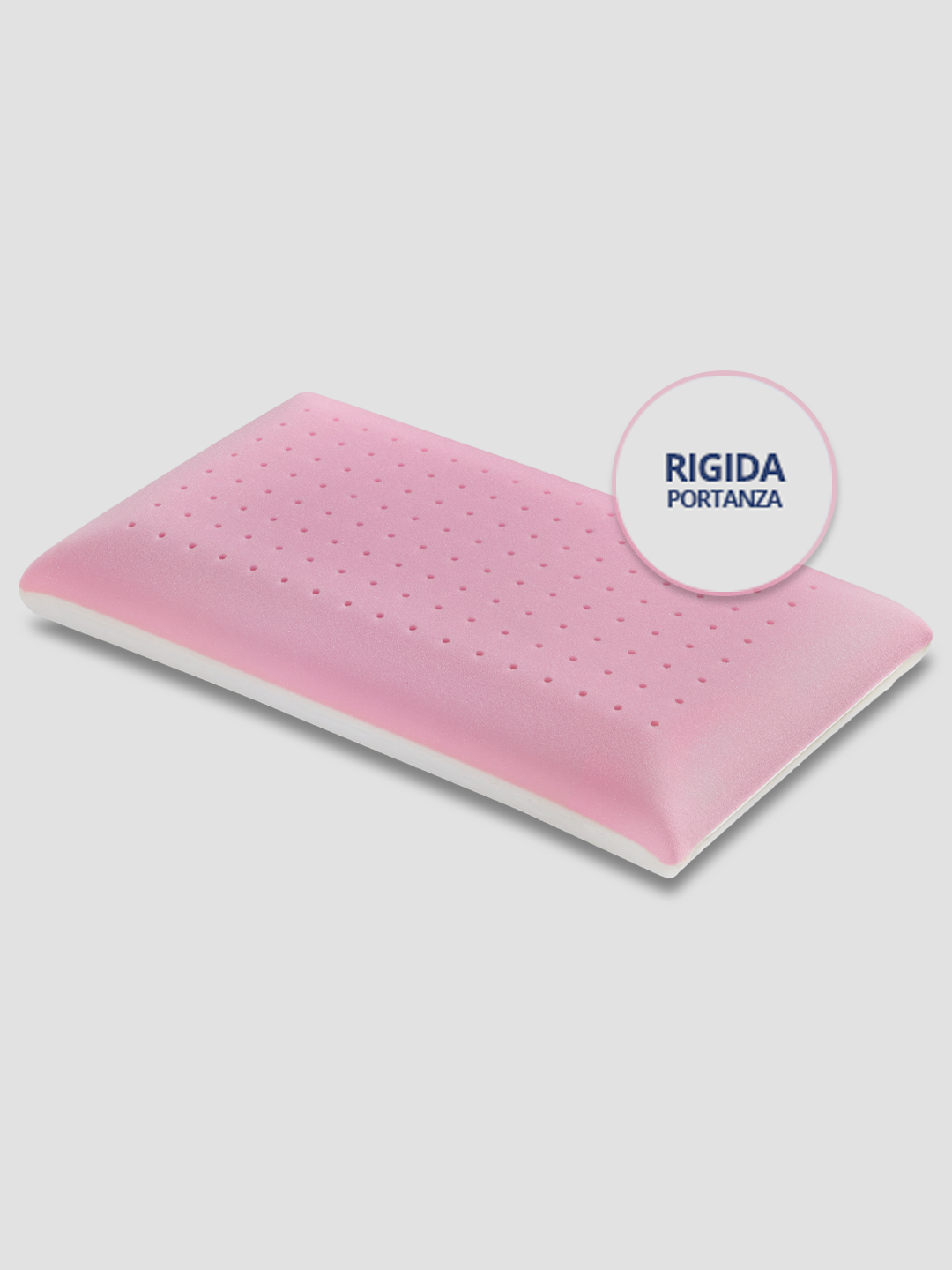 Guanciale memory duetto doppia portata con federa silver