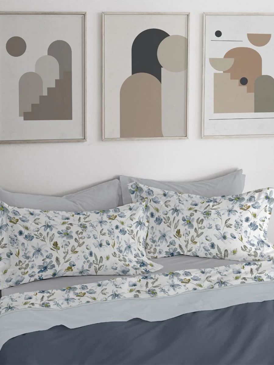 Completo letto in flanella fantasia floreale