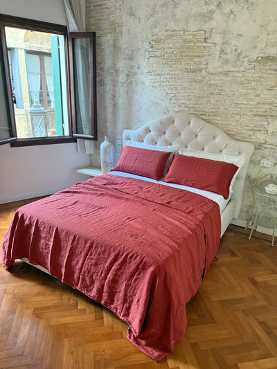 Copripiumino Lino parure matrimoniale