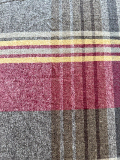 Copripiumino flanella tinta in filo Tartan parure