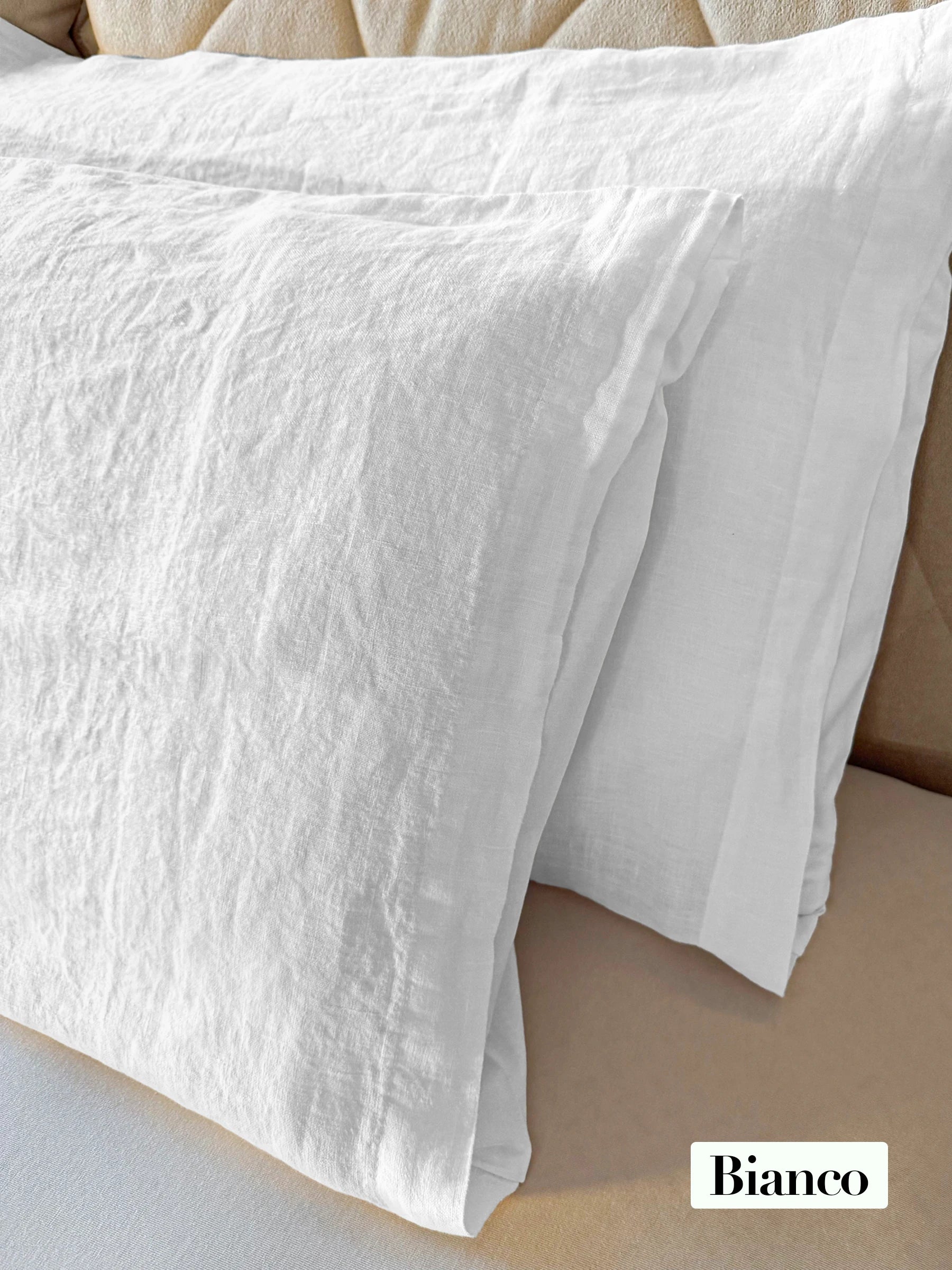 Federe Elegance Lino/cotone stropiccio no stiro coppia