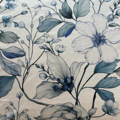 Lenzuola Floreale Percalle di Cotone 100% 200 fili parure