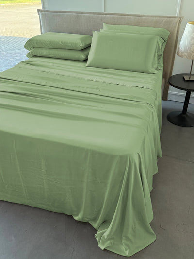 Lenzuola Bamboo Vegetale effetto Seta matrimoniale completo