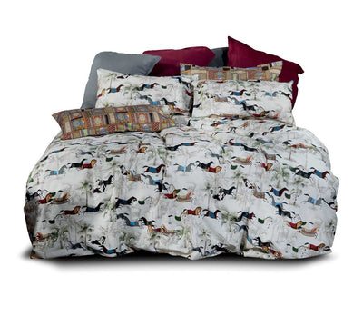 Lenzuola Cavalli Percalle di Cotone 100% 200 fili completo
