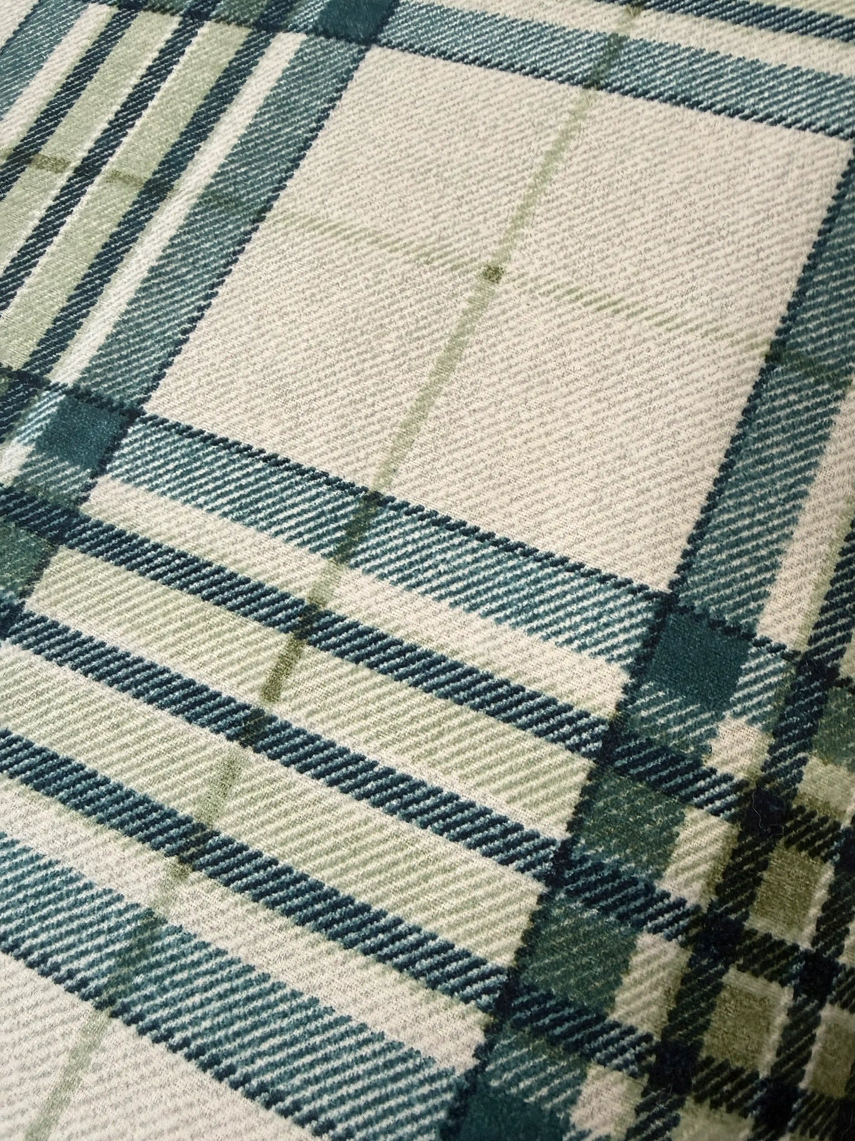 Lenzuola cotone garzato tartan completo