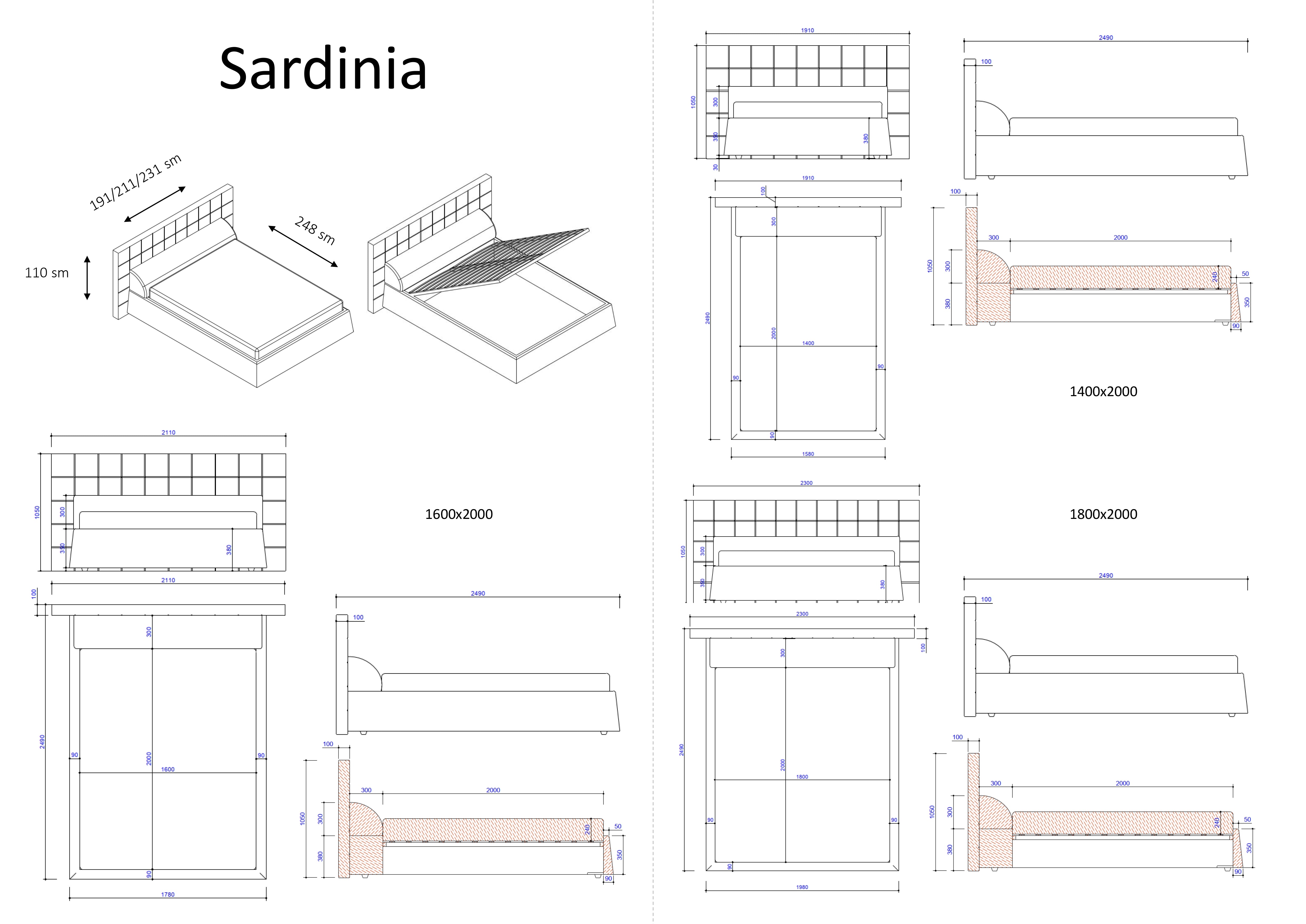 Sardinia Bed