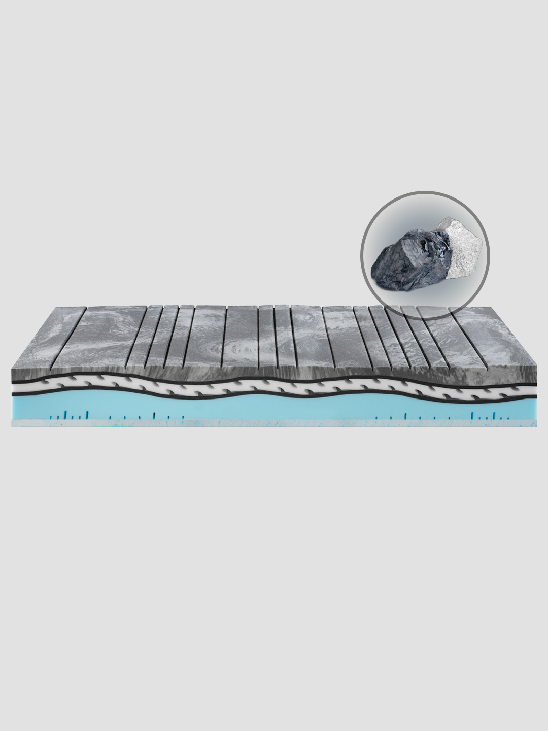 Carbon Gel Deluxe lastra interna lato carbonio argento