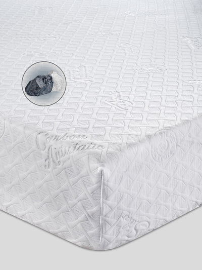Coprimaterasso silver/carbon con fibre d'argento e carbonio