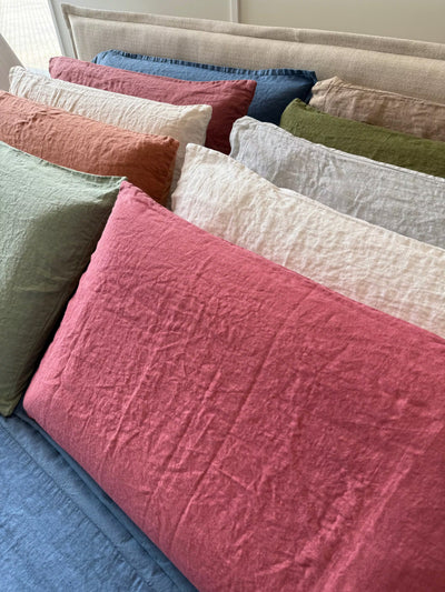 Federe Lino/cotone stropiccio no stiro coppia
