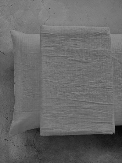 Lenzuola Raso Riga NO STIRO parure matrimoniale