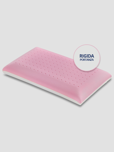 Guanciale memory duetto doppia portata con federa silver
