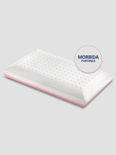 Guanciale memory duetto doppia portata con federa silver