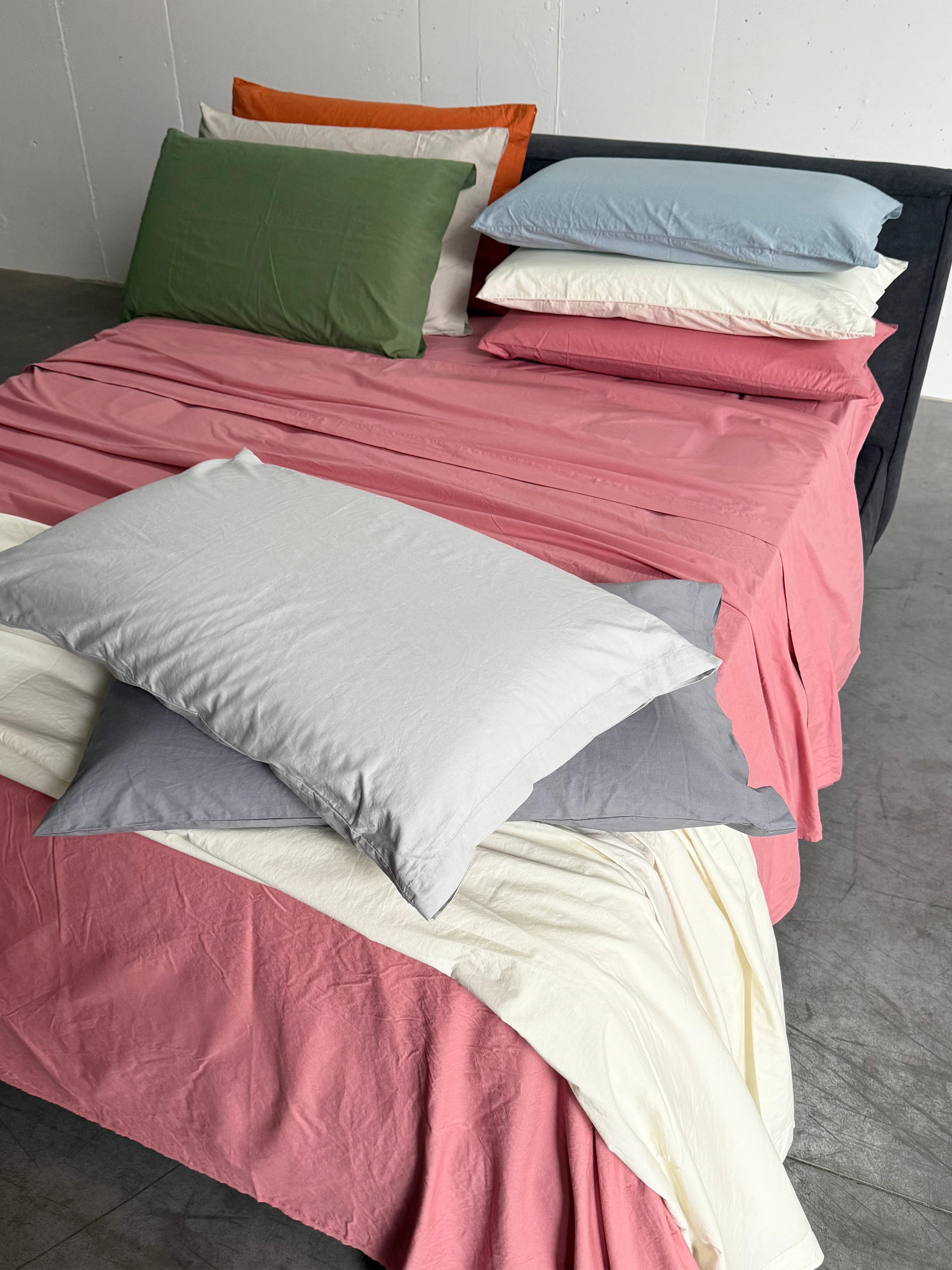 Lenzuola No stiro Easy Cotone 100% StoneWash parure