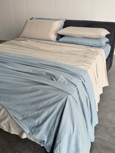 Lenzuola No stiro Easy Cotone 100% StoneWash parure