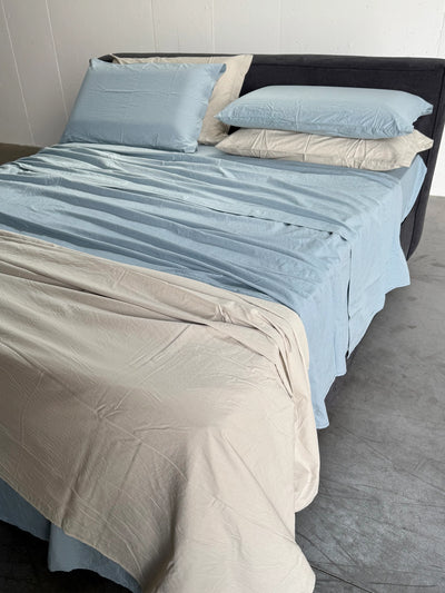 Lenzuola No stiro Easy Cotone 100% StoneWash parure