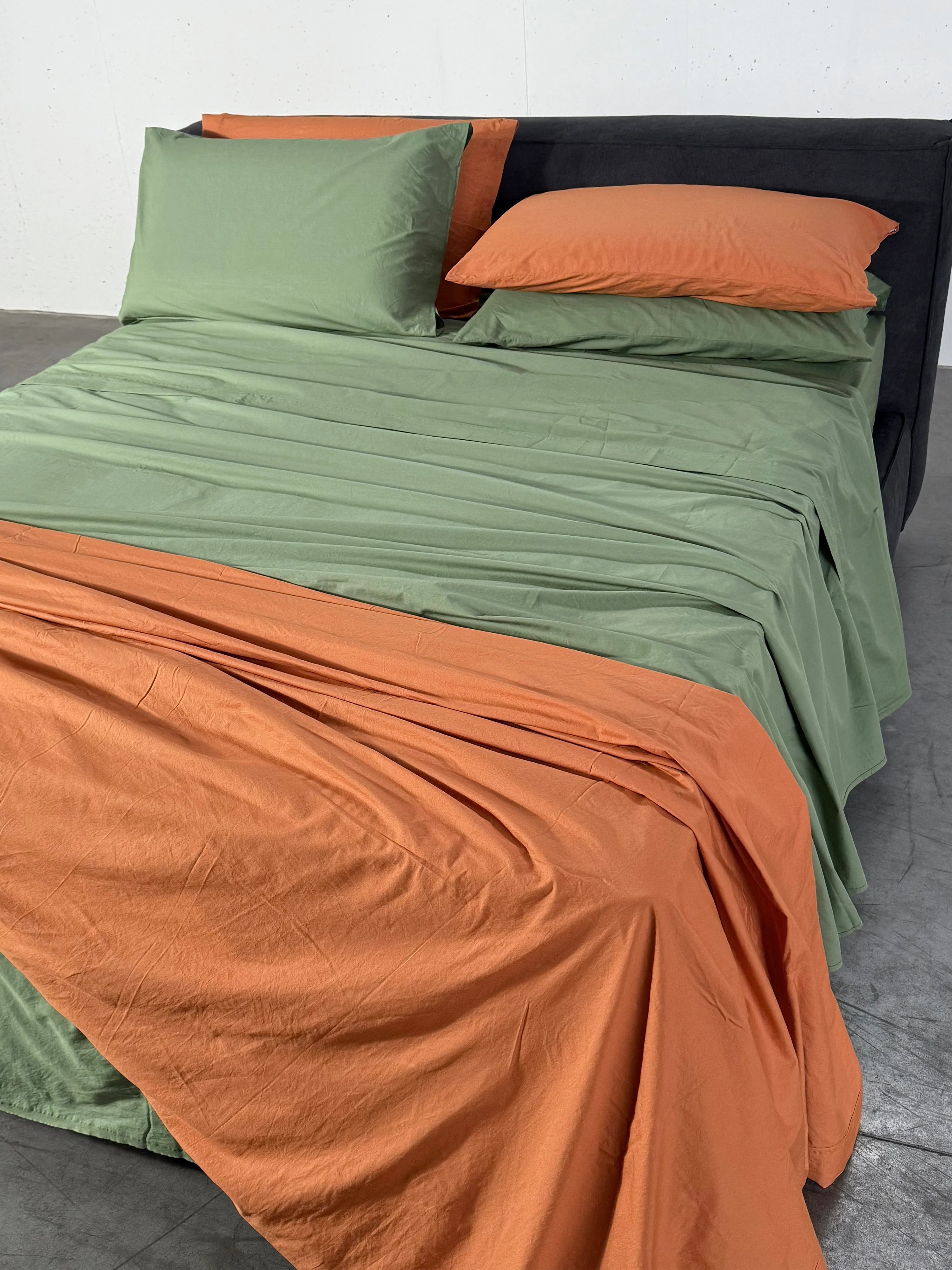 Lenzuola No stiro Easy Cotone 100% StoneWash parure