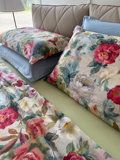 Lenzuola Primavera raso di cotone 300TC parure matrimoniale