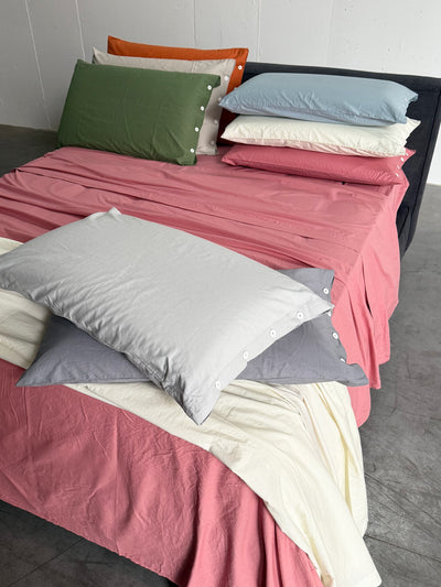 Copripiumino NO STIRO 100% Cotone StoneWash parure