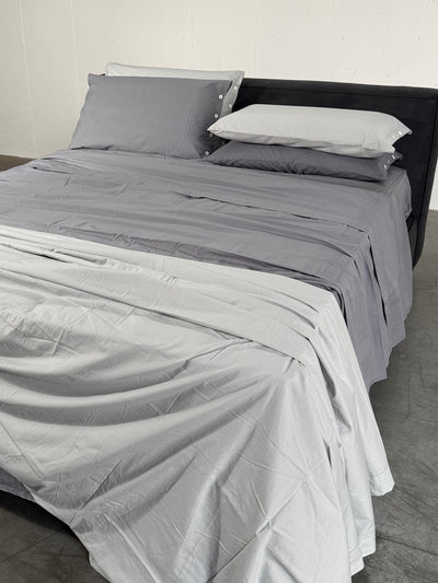 Copripiumino NO STIRO 100% Cotone StoneWash parure