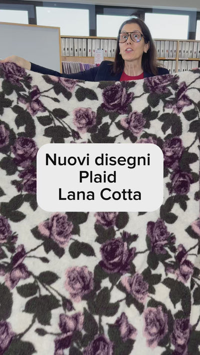 Plaid lana cotta fantasia