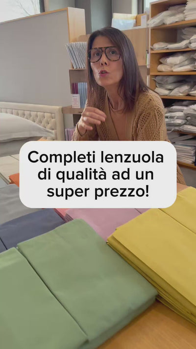 Lenzuola Premium 100% Cotone madapolam completo