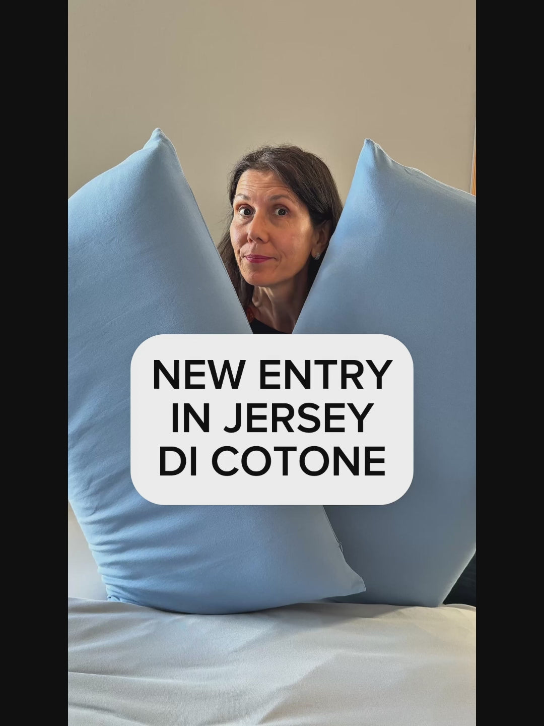 Carica il video: Copripiumino Jersey COTONE bicolor (senza o con federe)